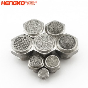 定制加工不锈钢烧结消声器耐高温降噪_粉末