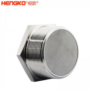 恒歌不锈钢烧结消声器_消音器耐热排气均匀