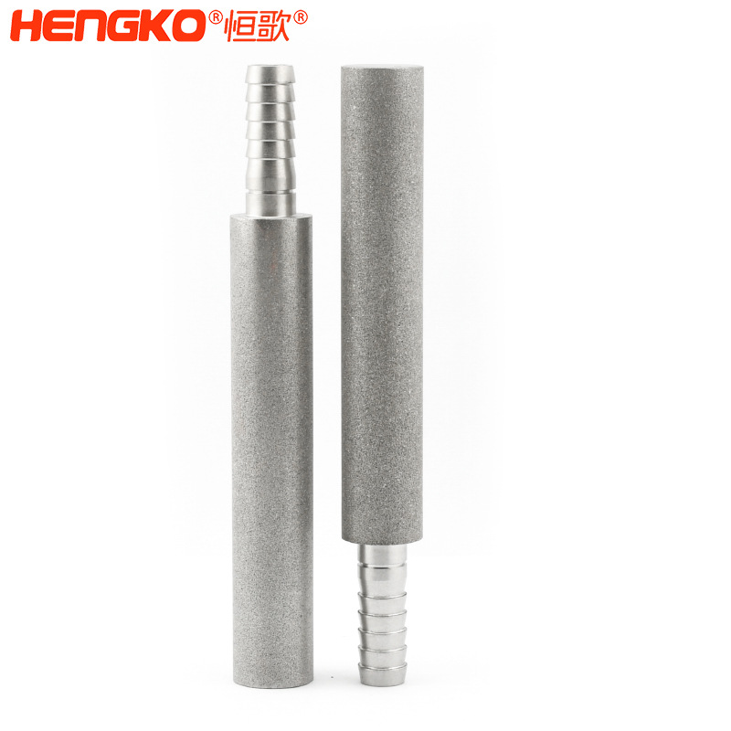 不锈钢粉末烧结曝气头扩散器孔隙率高流通速度快，用于臭氧发生器