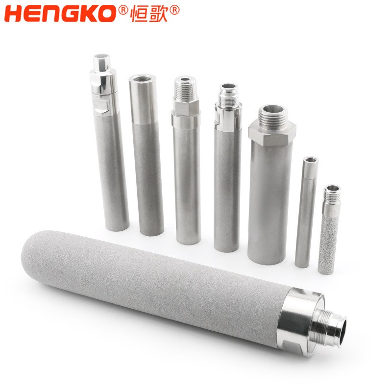 不锈钢螺纹粉末烧结滤芯微米级高精度316L材质高温烧结过滤器