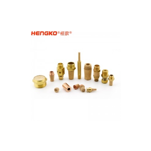 工厂直销供应1/8″ 1/4″ HSCQ/HSET烧结铜气动排气消声器消音器 降噪