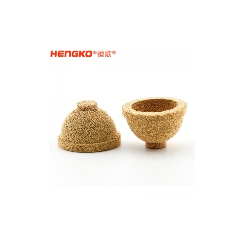微孔专业厂家定制铜烧结粉末过滤筒帽杯 用于微米级过滤应用