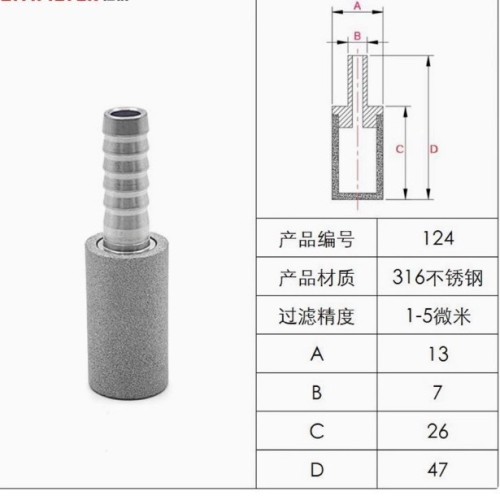 微孔金属曝气扩散器丨不锈钢粉末烧结曝气头